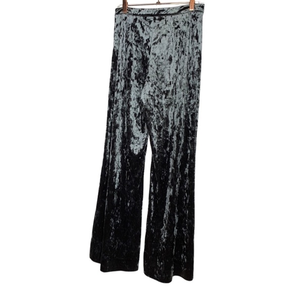 Zara Velvet Wide Leg Pants - Picture 3 of 4